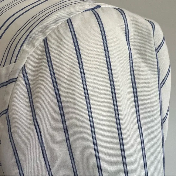 BCBGMaxAzaria Azriel Striped Shirt Dress Women Size XS Cotton Casual Collar - Picture 10 of 13